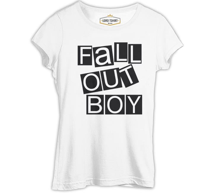 Fall Out Boy - Blocks Beyaz Kadın Tshirt