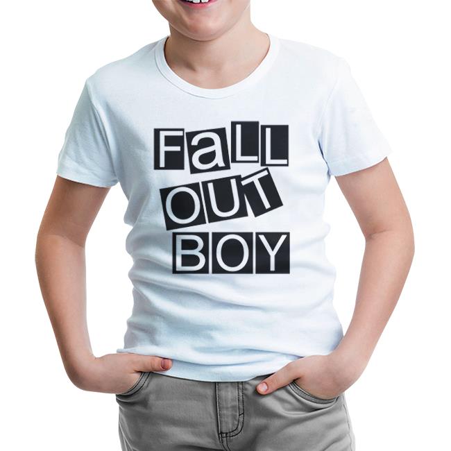 Fall Out Boy - Blocks White Kids T-Shirt