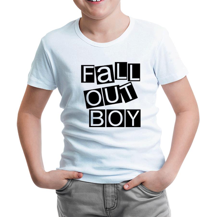 Fall Out Boy - Blocks Beyaz Çocuk Tshirt