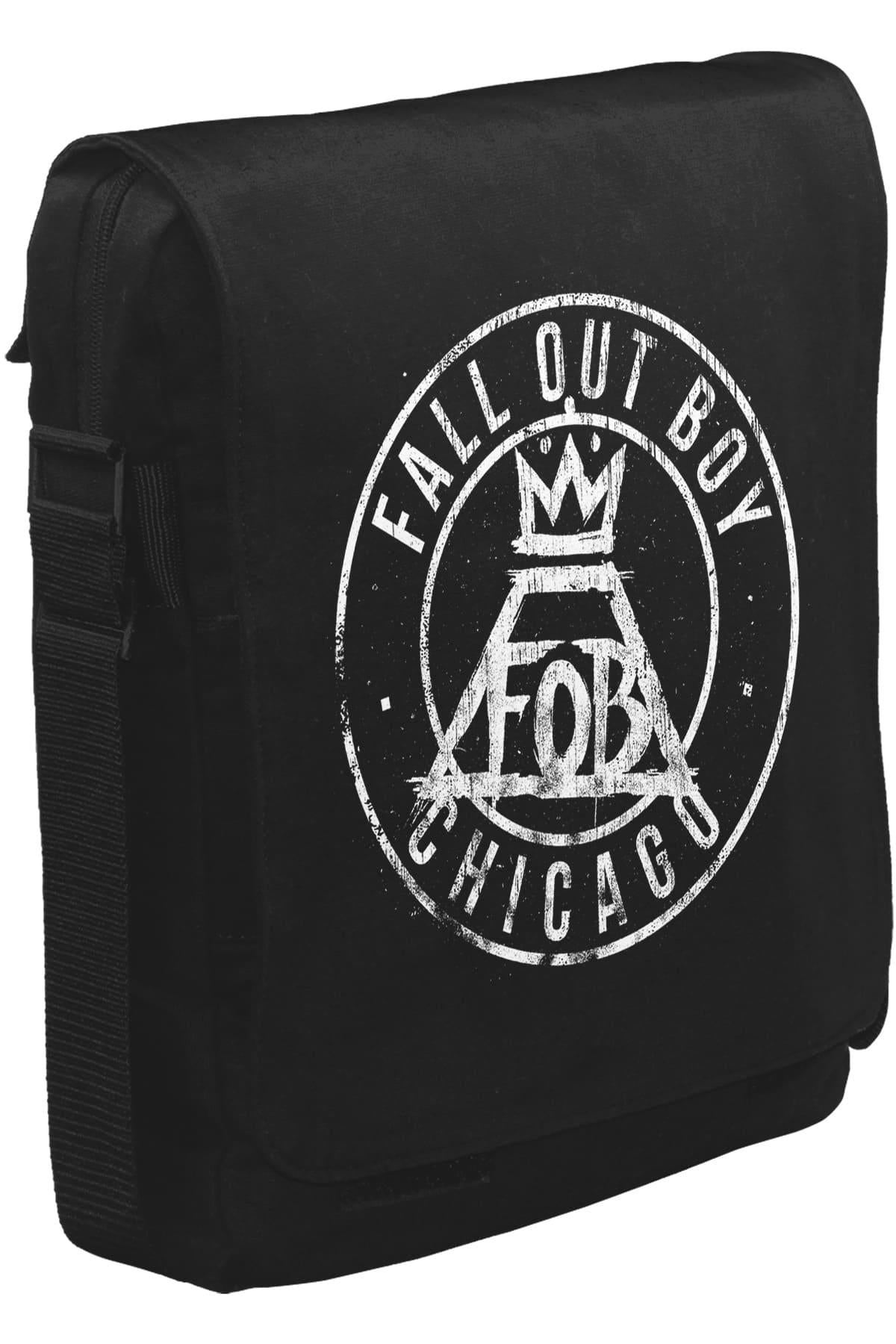 Fall Out Boy - Chicago Unisex Siyah Postacı Çanta