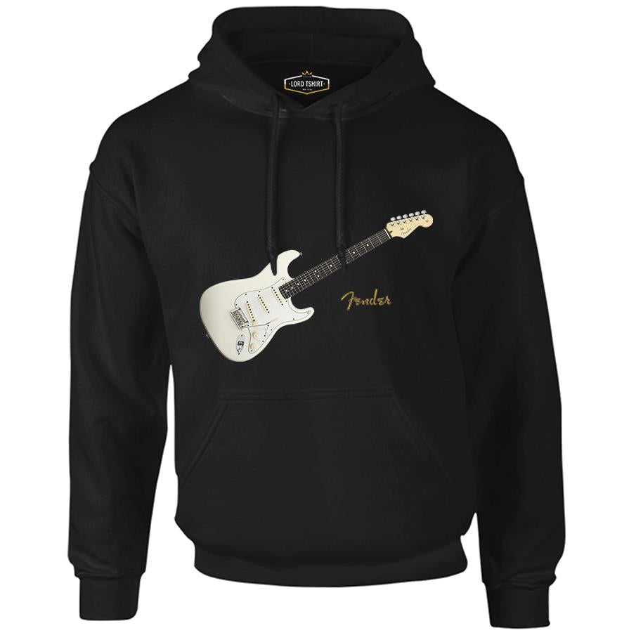 Fender W Black Men's Zipperless Hoodie
