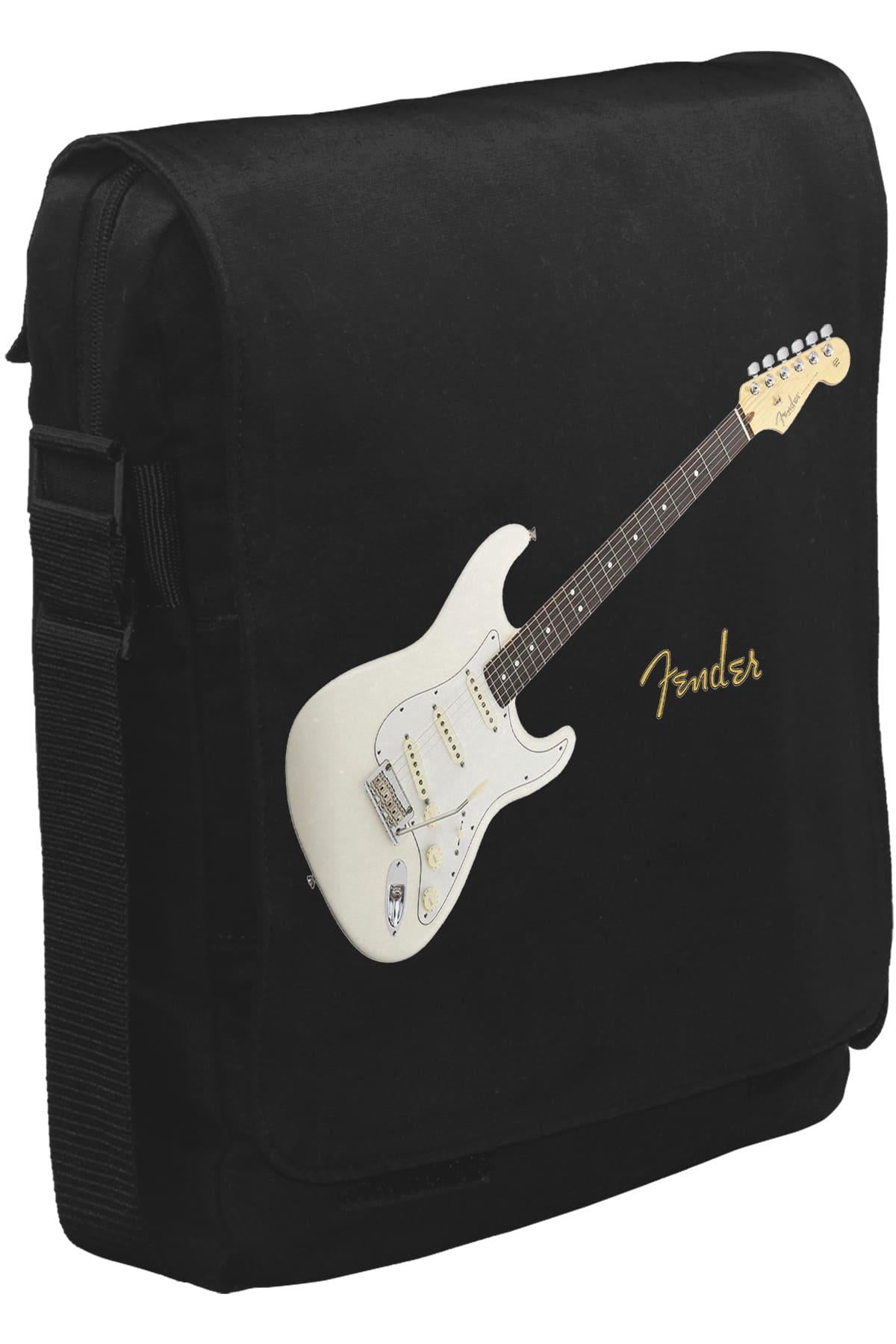 Fender W Unisex Siyah Postacı Çanta