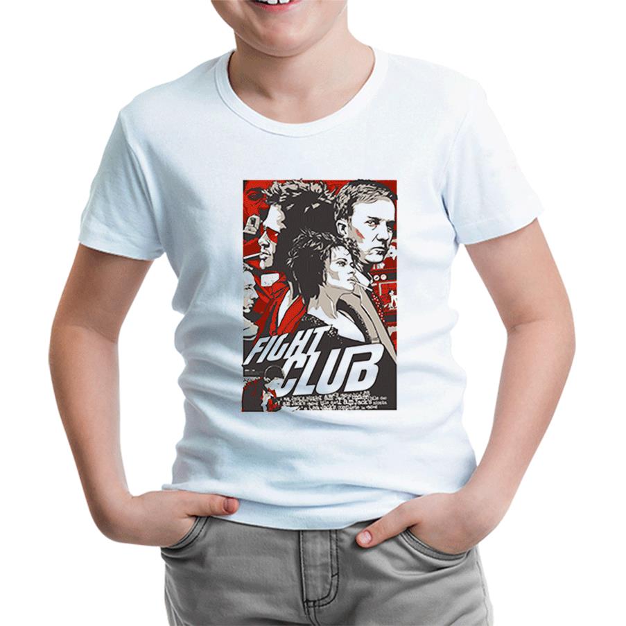 Fight Club Beyaz Çocuk Tshirt