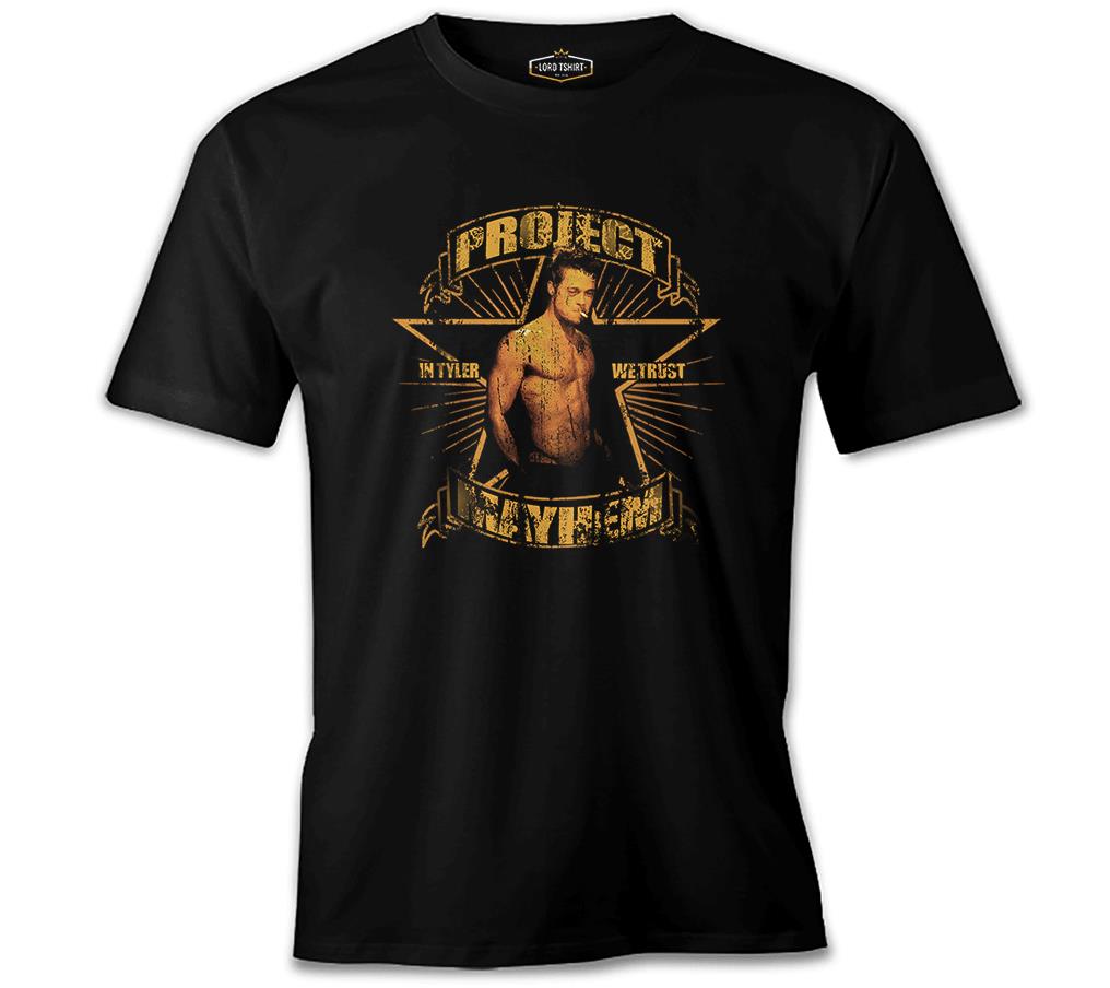 Fight Club - Project Mayhem Siyah Erkek Tshirt