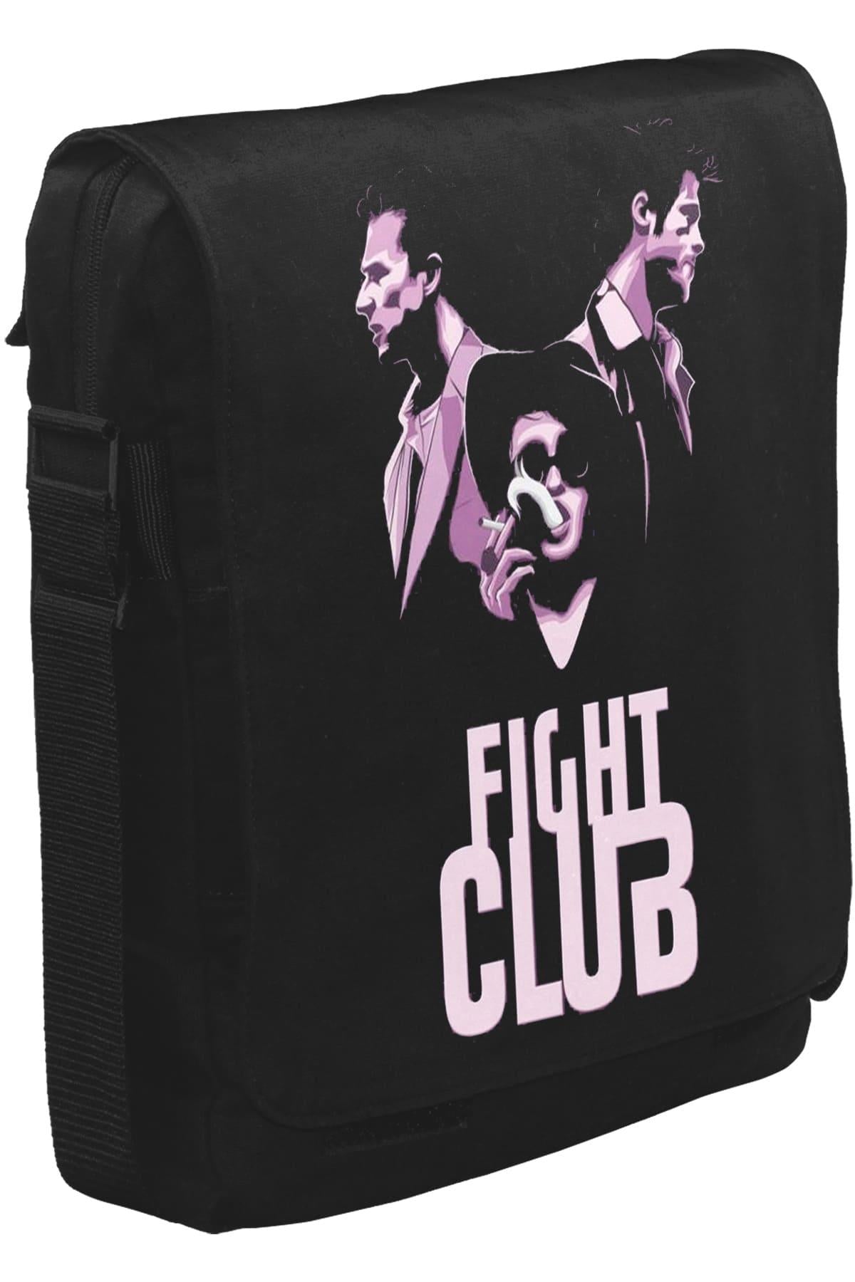 Fight Club - Smoky Unisex Siyah Postacı Çanta