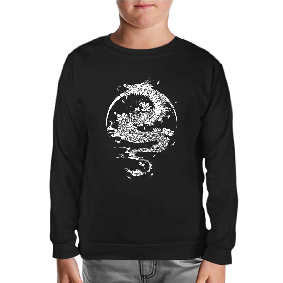 Fight Like a Samurai Black Kids Sweatshirt