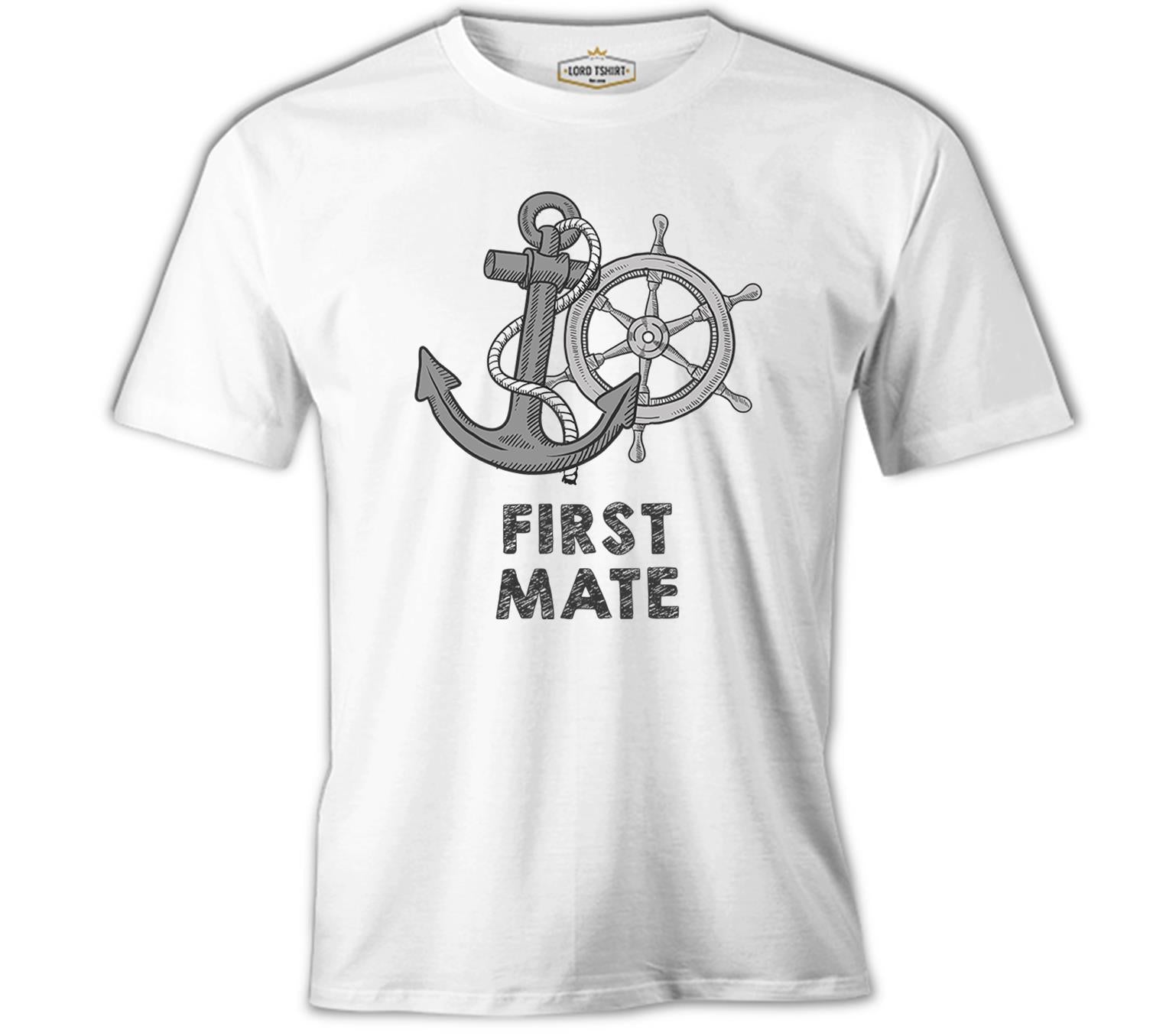 First Mate Beyaz Erkek Tshirt