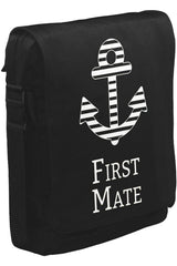 First Mate Unisex Siyah Postacı Çanta