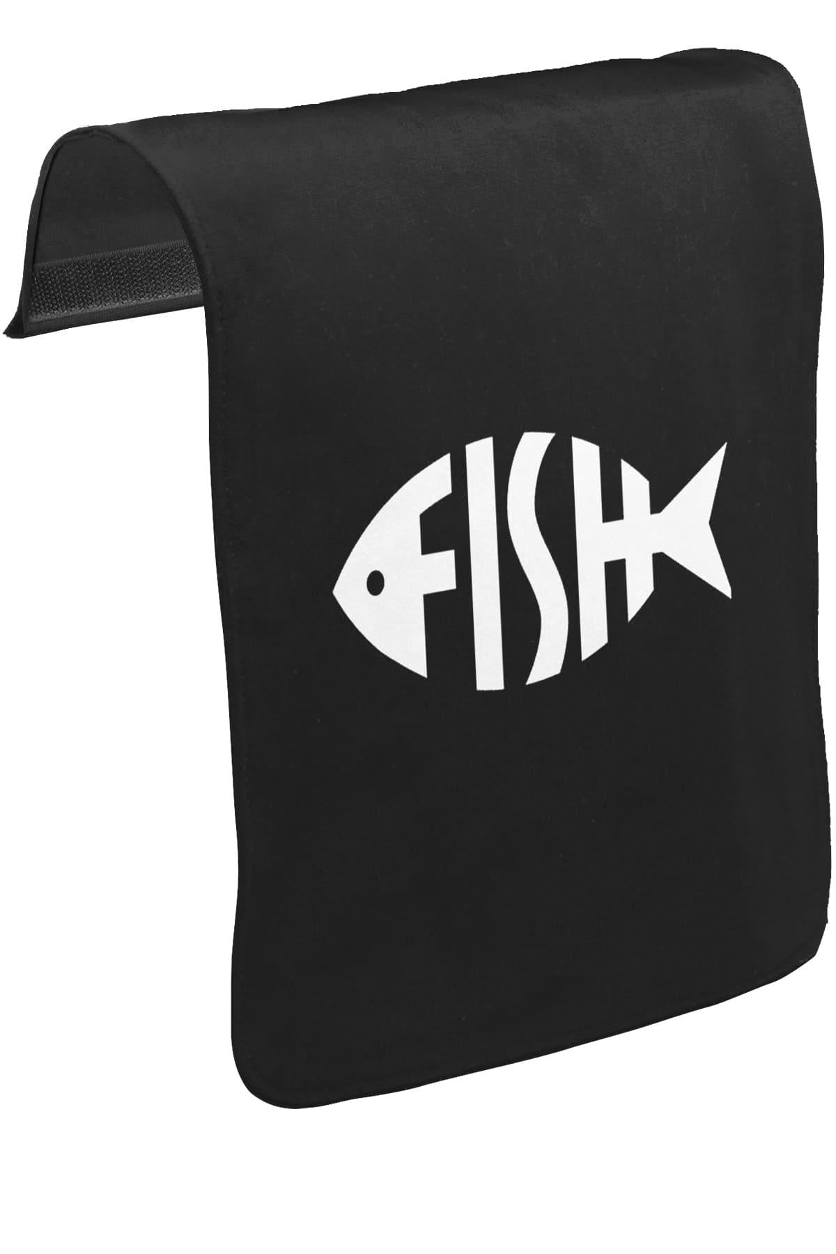 Fish with Letters Unisex Black Snap-On Messenger Bag Cover CK-1660 