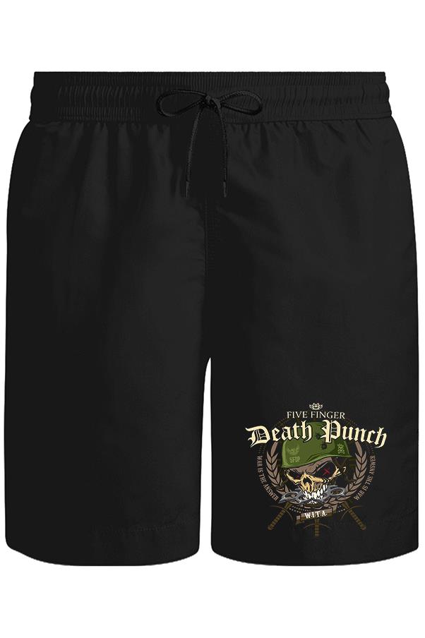 Five Finger Death Punch Poster - Warhead Unisex Siyah Şort