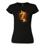 Flash - Lightening Siyah Kadın Tshirt
