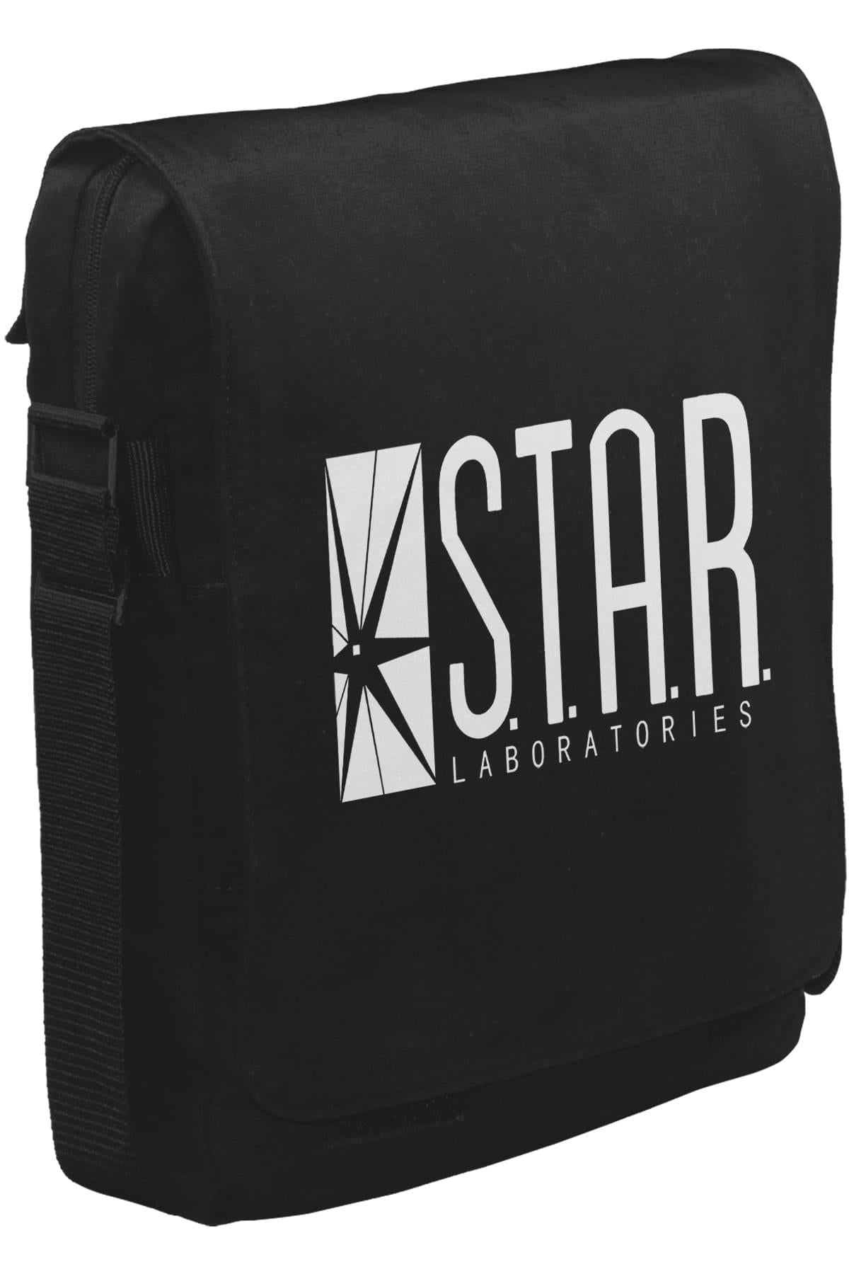 Flash - S.T.A.R. Laboratories Unisex Siyah Postacı Çanta