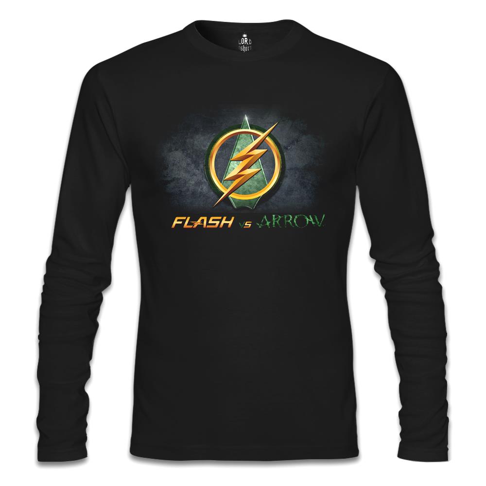 Flash vs Arrow Black Men's Sweatshirt