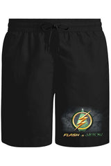 Flash vs Arrow Unisex Siyah Şort