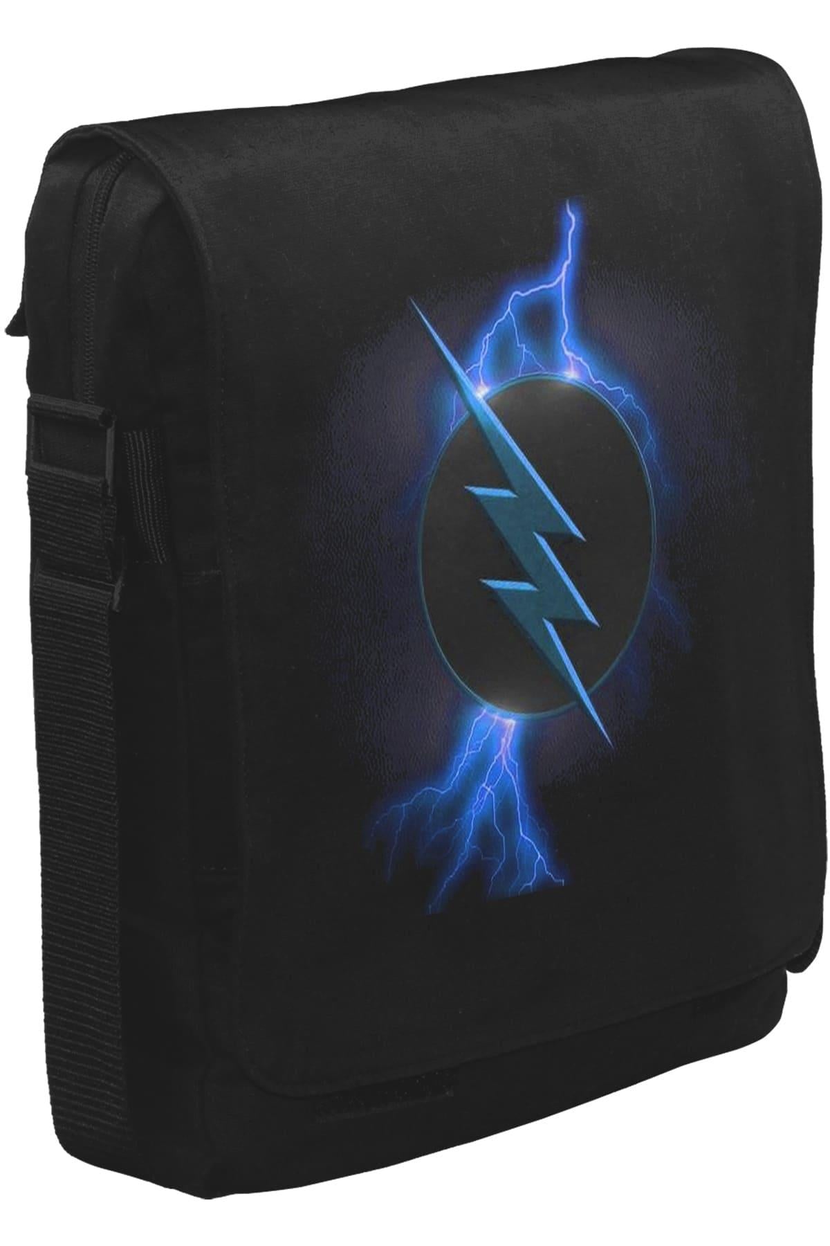 Flash vs Zoom Unisex Siyah Postacı Çanta