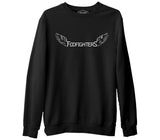 Foo Fighters  Siyah Erkek Kalın Sweatshirt