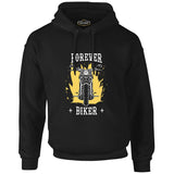 Forever Biker Black Men's Zipperless Hoodie
