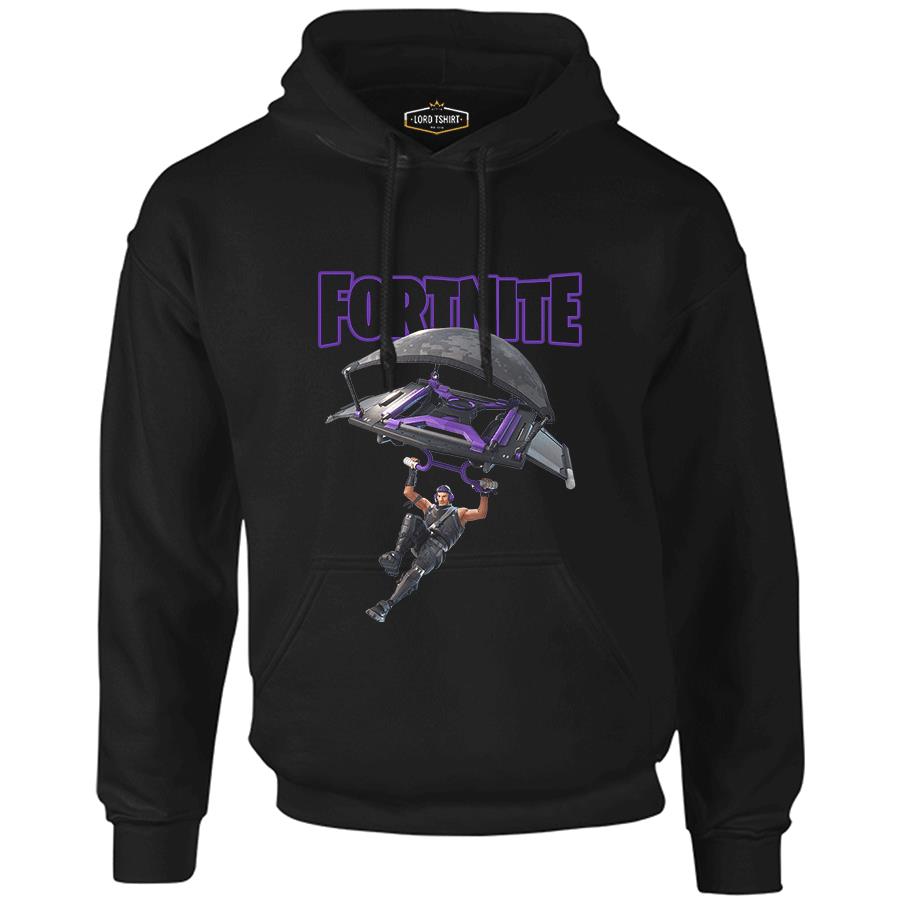 Fortnite - A l'air Black Men's Zipperless Hoodie