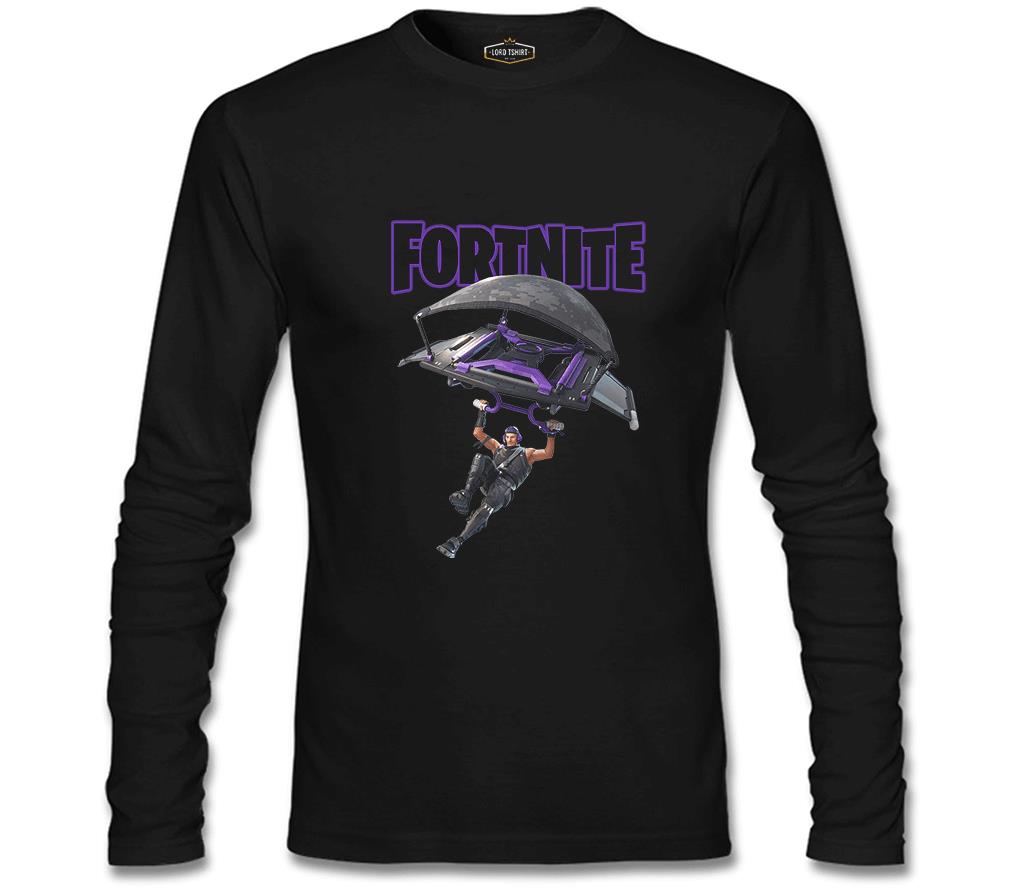 Fortnite - A l'air Siyah Erkek Sweatshirt