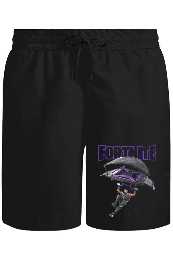 Fortnite - A l'air Unisex Siyah Şort