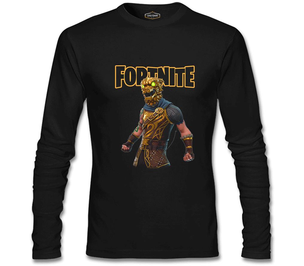 Fortnite - Battle Hound Siyah Erkek Sweatshirt