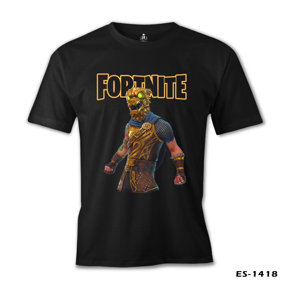Fortnite - Battle Hound Siyah Erkek Tshirt