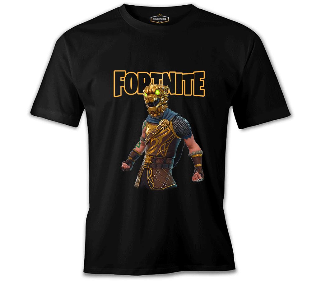 Fortnite - Battle Hound Siyah Erkek Tshirt