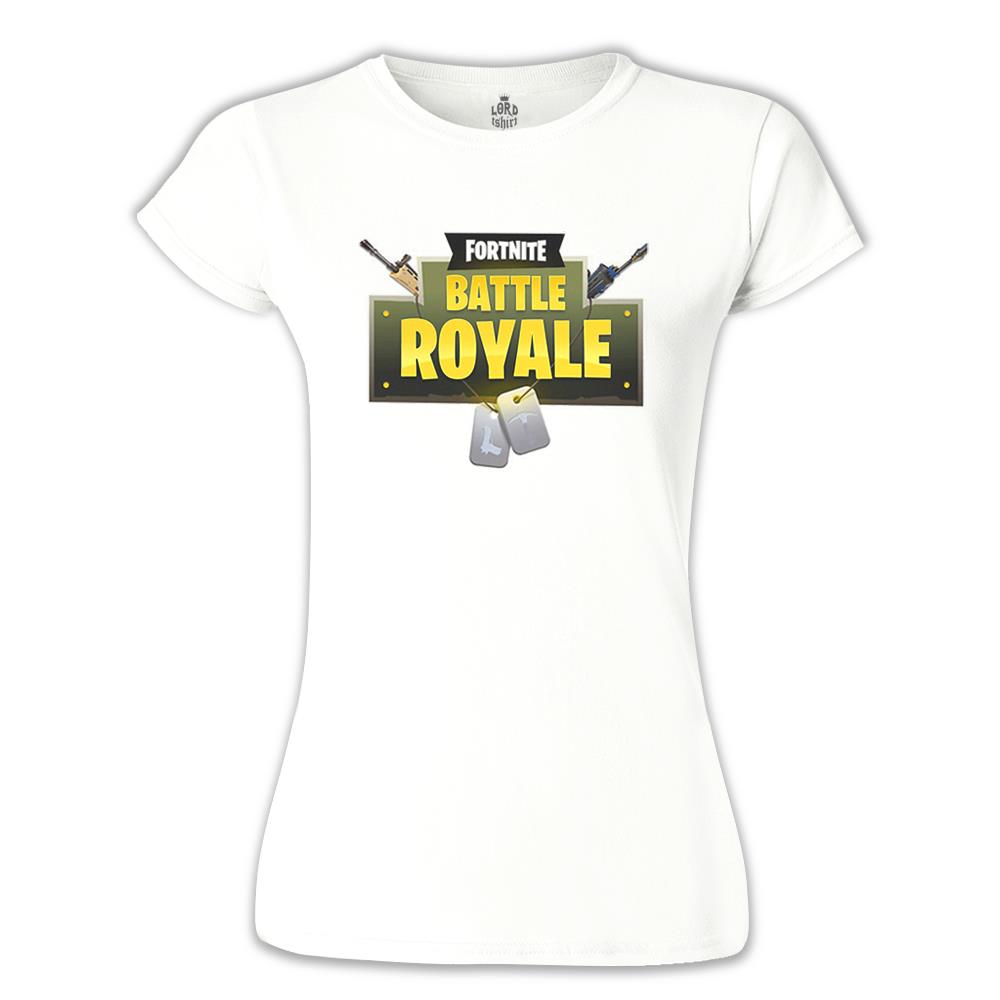 Fortnite - Battle Royale Beyaz Kadın Tshirt
