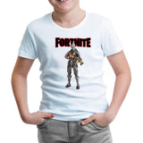 Fortnite - Black Knight Shield Beyaz Çocuk Tshirt