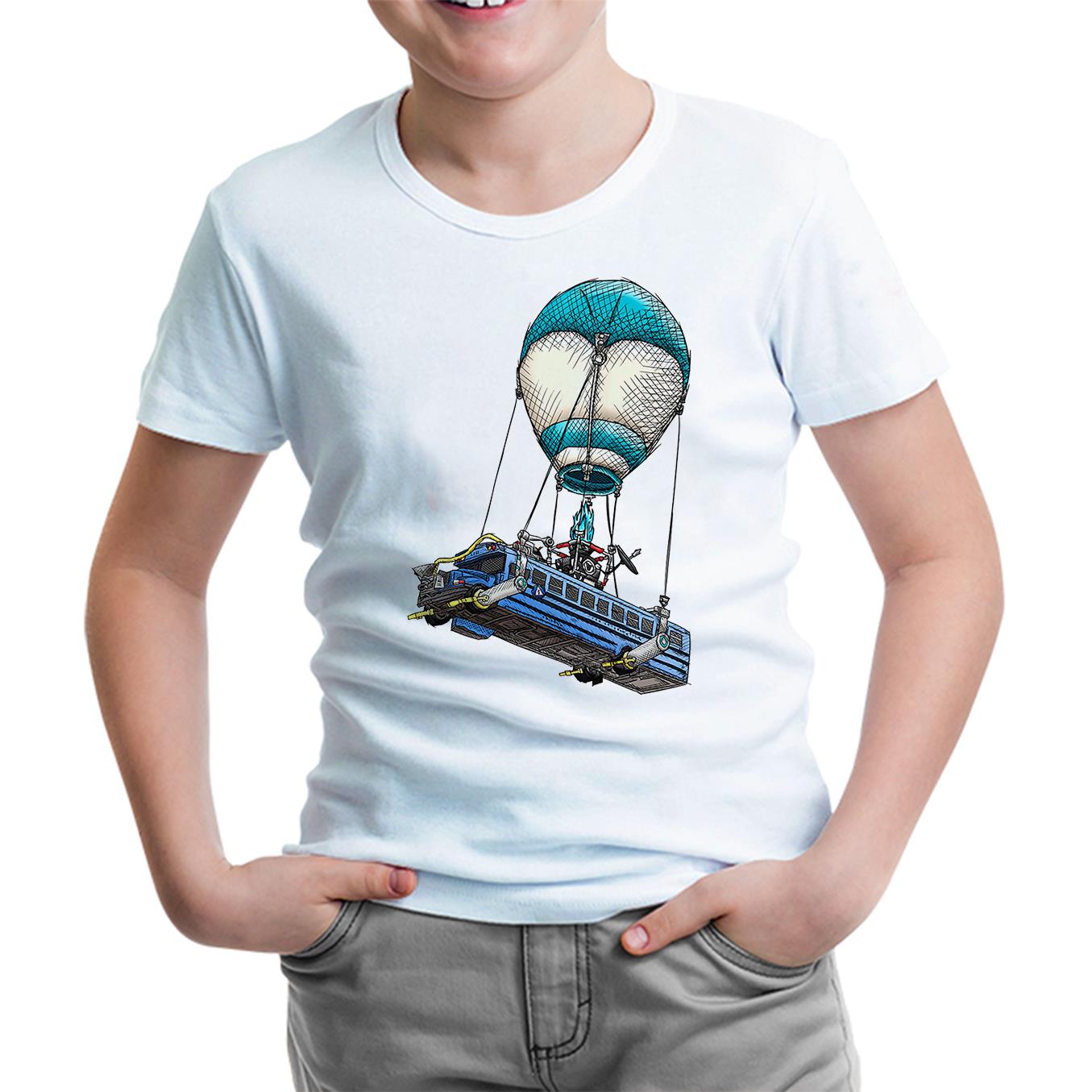 Fortnite - Bus Beyaz Çocuk Tshirt