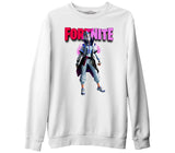Fortnite - Catalyst Beyaz Kalın Sweatshirt
