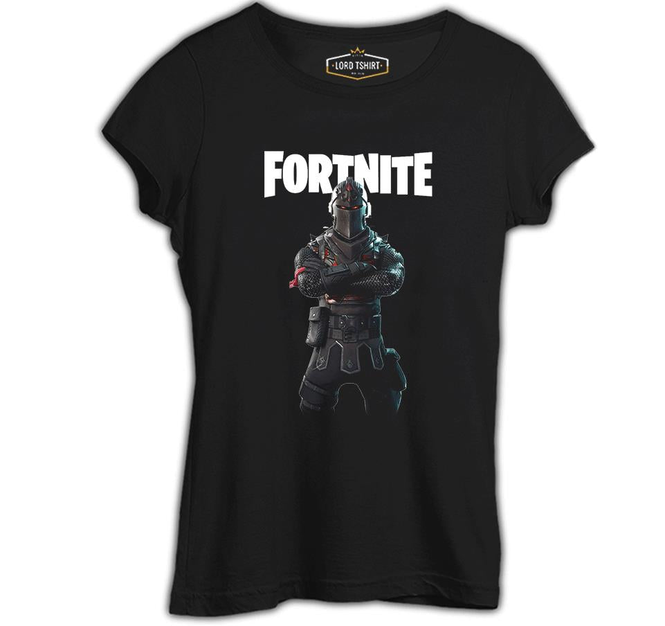 Fortnite - Chevalier Siyah Kadın Tshirt