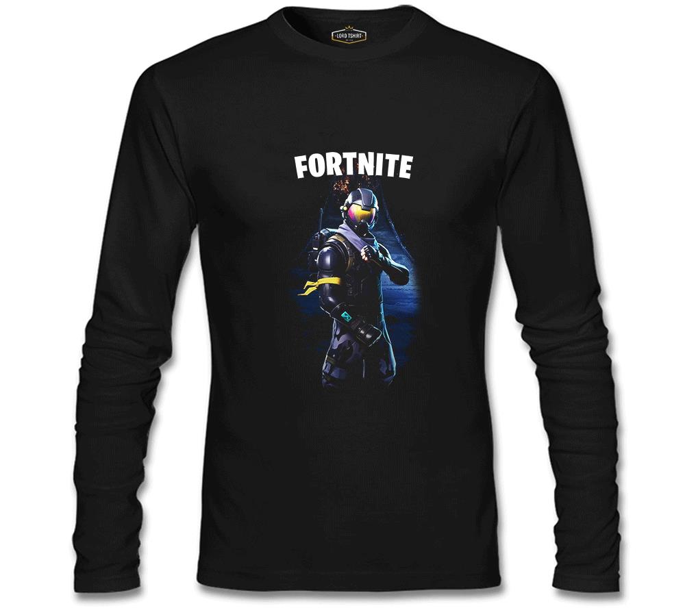 Fortnite - Data Siyah Erkek Sweatshirt
