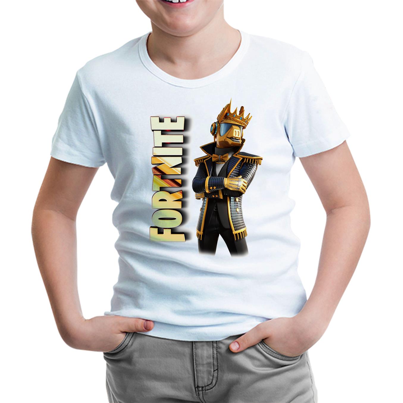 Fortnite - DJ Yonder Beyaz Çocuk Tshirt