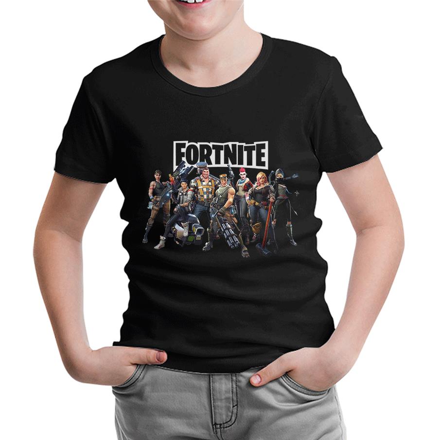 Fortnite - Dream Team Siyah Çocuk Tshirt