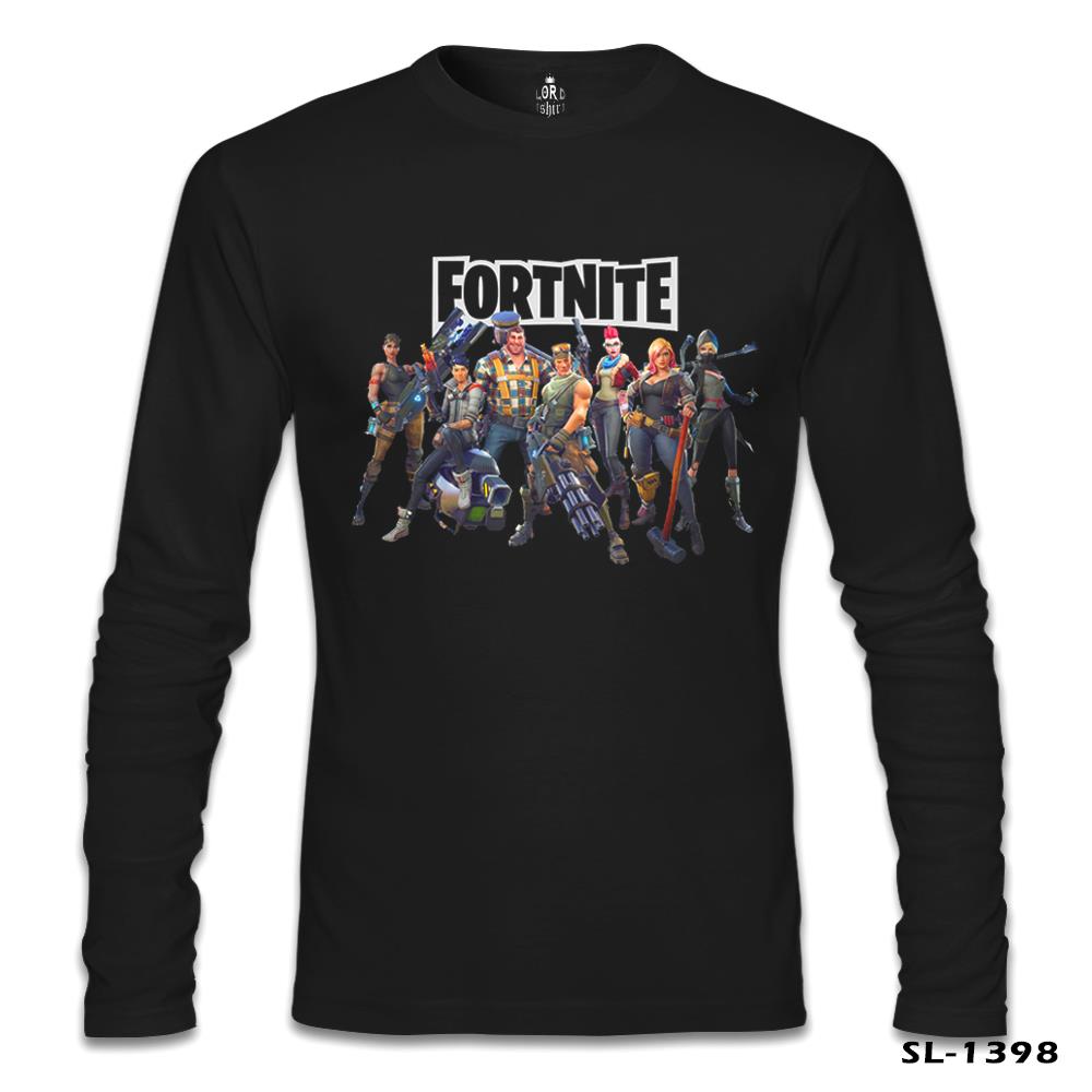 Fortnite - Dream Team Siyah Erkek Sweatshirt