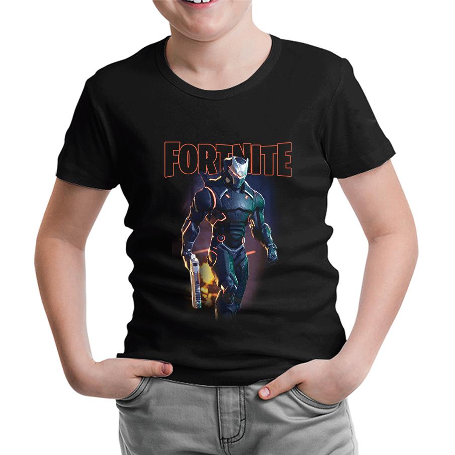 Fortnite - Firegun Siyah Çocuk Tshirt