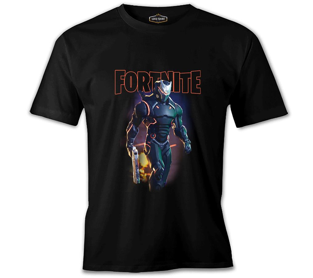 Fortnite - Firegun Siyah Erkek Tshirt