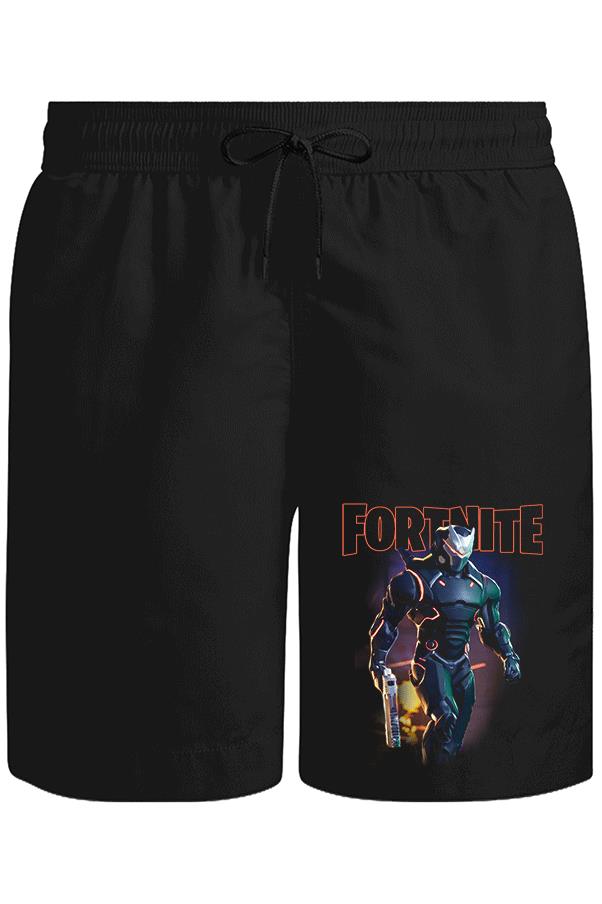 Fortnite - Firegun Unisex Siyah Şort