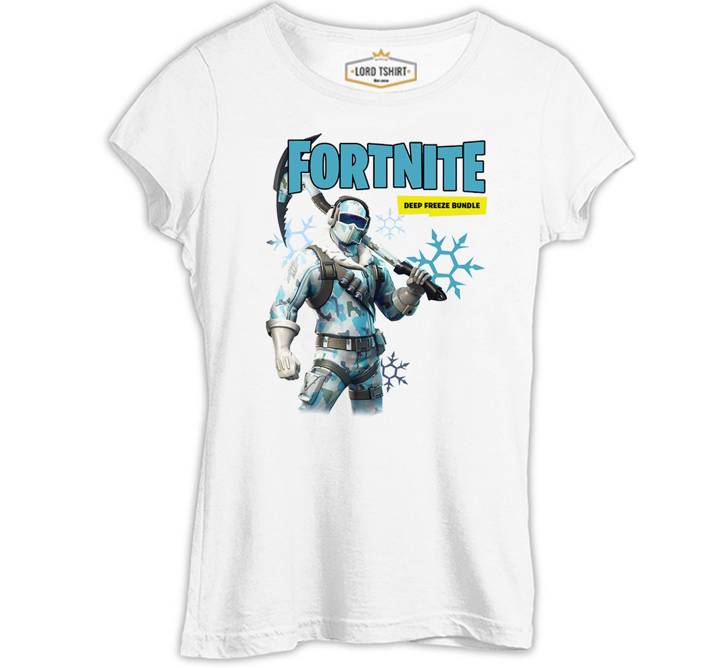 Fortnite - Freeze Beyaz Kadın Tshirt
