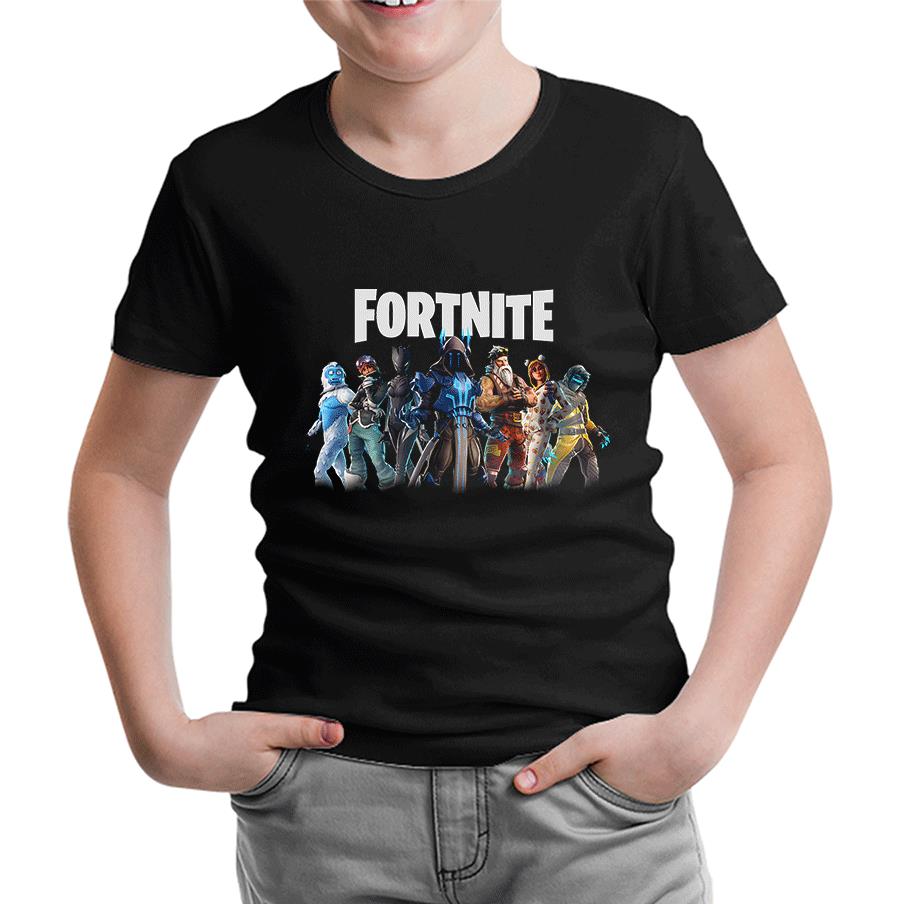 Fortnite - From Darkness Siyah Çocuk Tshirt