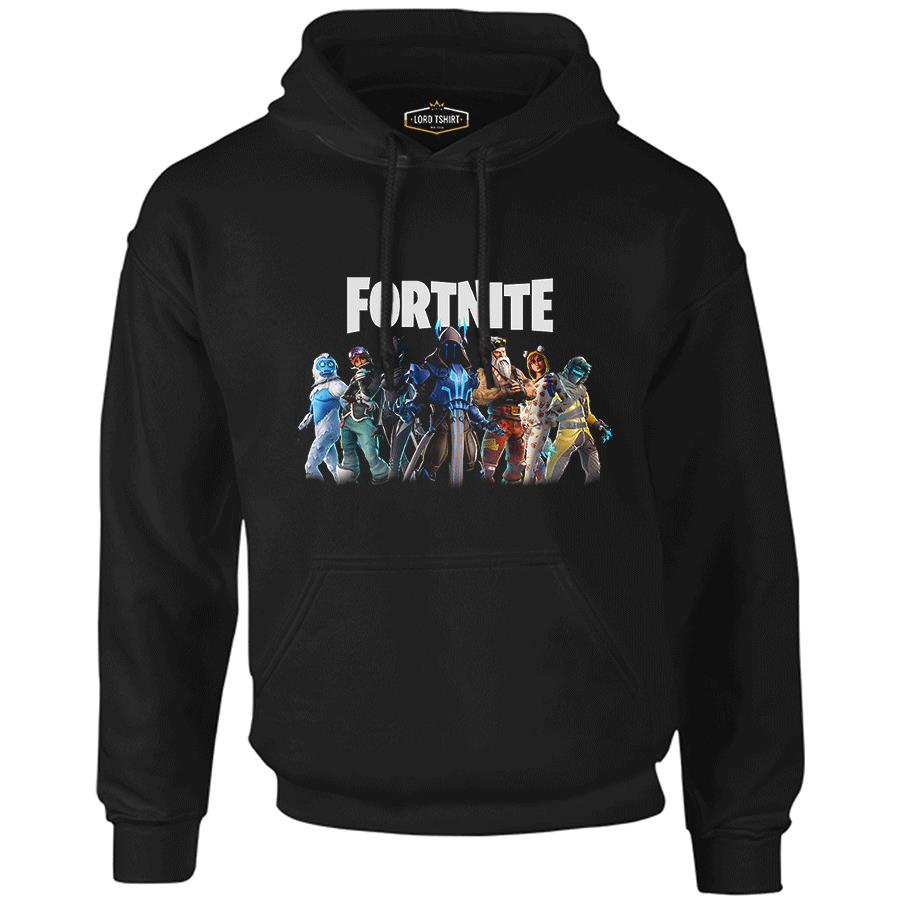 Fortnite - From Darkness Siyah Erkek Fermuarsız Kapşonlu