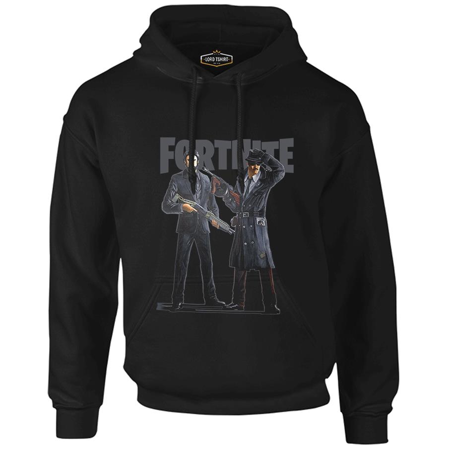 Fortnite - Gangs Siyah Erkek Fermuarsız Kapşonlu