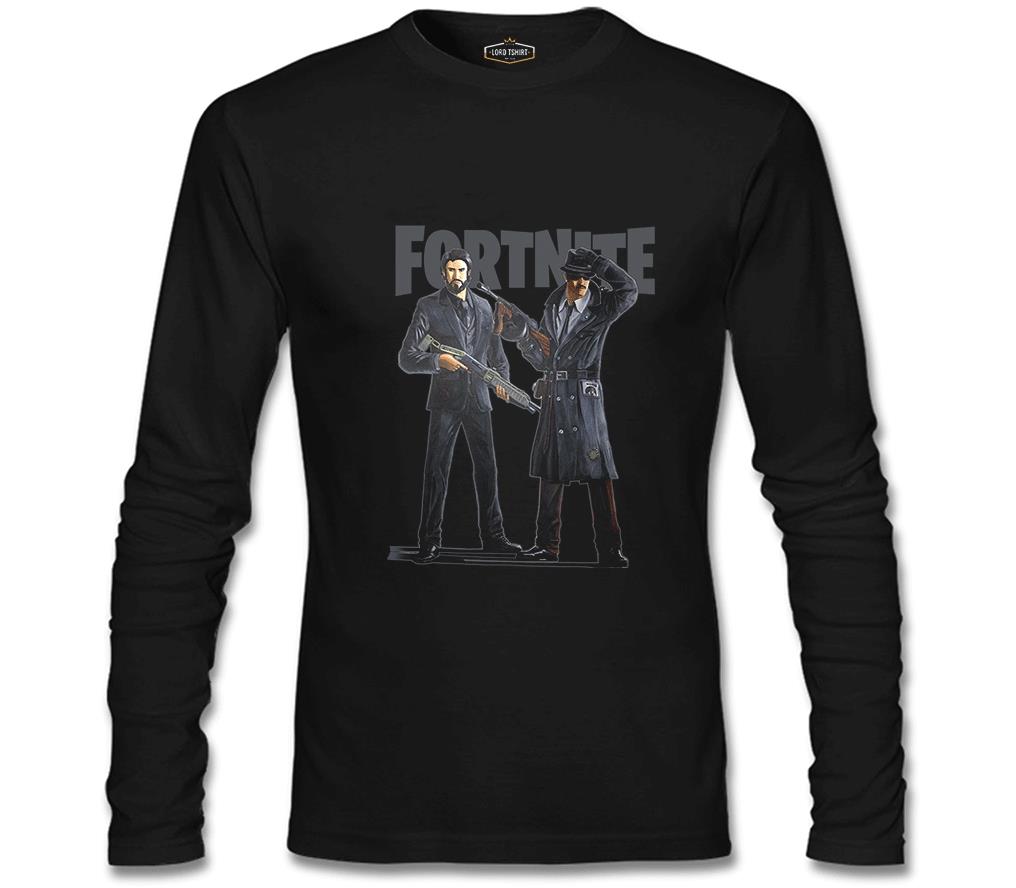 Fortnite - Gangs Siyah Erkek Sweatshirt
