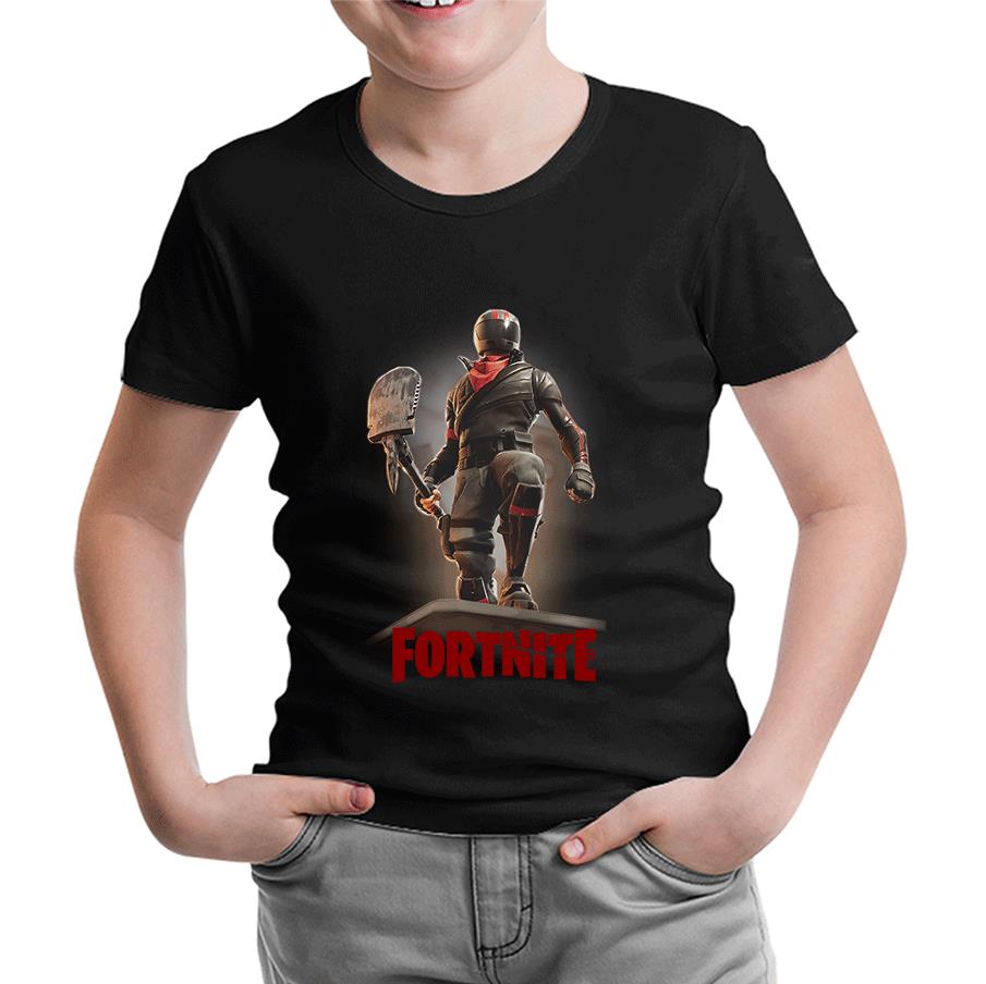 Fortnite - Horror Siyah Çocuk Tshirt