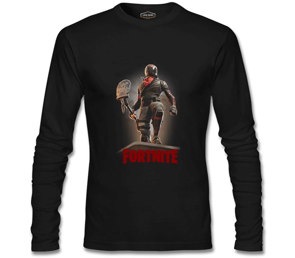 Fortnite - Horror Siyah Erkek Sweatshirt