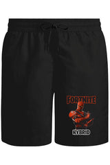 Fortnite - Hybrid Unisex Siyah Şort