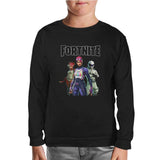Fortnite - Maps Black Kids Sweatshirt