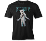 Fortnite - Marshmello 2 Siyah Erkek Tshirt