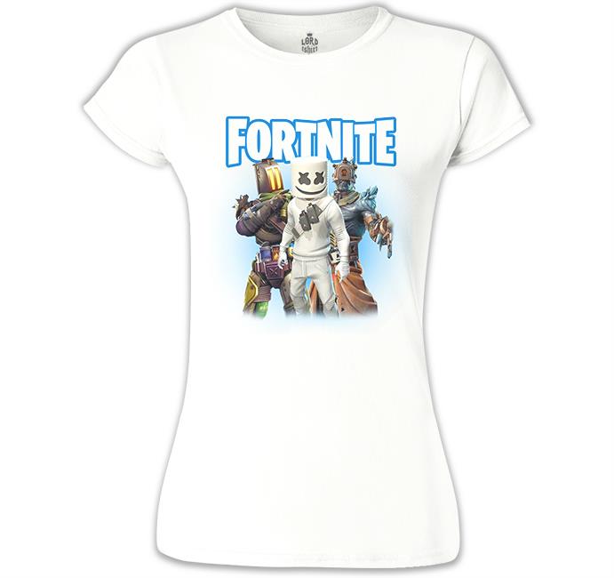Fortnite - Marshmello Beyaz Kadın Tshirt